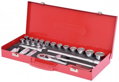 KS TOOLS  jeu de 24 cl&eacute;s &agrave; douille 1/2 6 pans 917.4024 DFX-479558