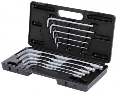 KS TOOLS  Jeu de cl&eacute;s m&acirc;les,t&ecirc;te sph&eacute;rique10pcslong - 151.2150