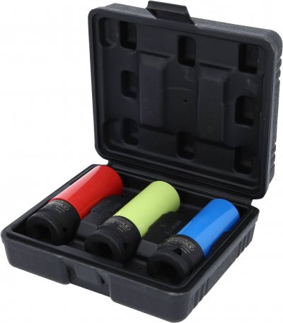 KS TOOLS  Jeu de douilles &agrave; chocs 3 pcs Acier 1/2