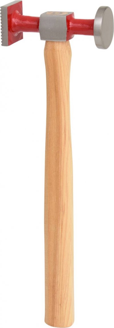 KS TOOLS  marteau de carrossier fin - t&ecirc;te ronde/carr&eacute;e, 325mm