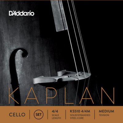 D ADDARIO AND CO KS510 4/4M - Jeu de cordes violoncelle Kaplan, manche 4/4, Medium