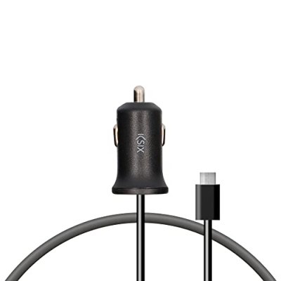 KSIX SMART YOUR TECH Ksix Chargeur de Voiture Micro USB 2,1A Noir
