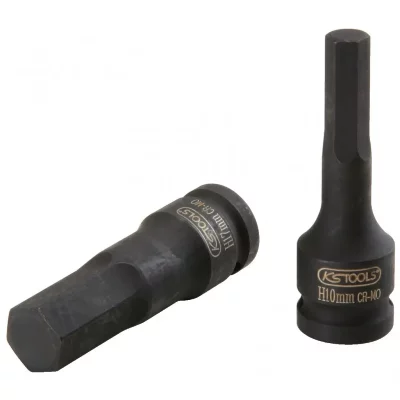 KS TOOLS KSTools 911.0932 Douille M&acirc;le &agrave; Chocs 6 Pans 1/2'' L.75 mm 19 mm