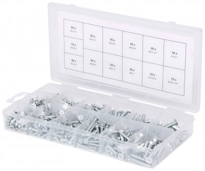 KS TOOLS KSTools 970.0430 Assortiment de Vis Autotaraudeuses Bois 550 Pcs