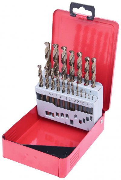 KS TOOLS KSTOOLS - Coffret de forets HSS-CO au cobalt, 19 pi&egrave;ces - 330.3610