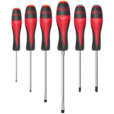 KS TOOLS KSTOOLS - Jeu de 6 tournevis ULTIMATE, Fente - PZ - 922.6040