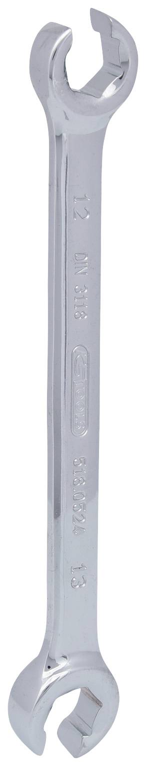 KS TOOLS Kstools -  Cl&eacute;s &agrave; tuyauter t&ecirc;tes coud&eacute;es CHROMEplus, 12x13mm