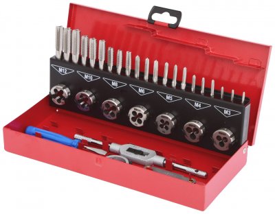 KS TOOLS Kstools -  Coffret de tarauds et fili&egrave;res, hss, 32pcs