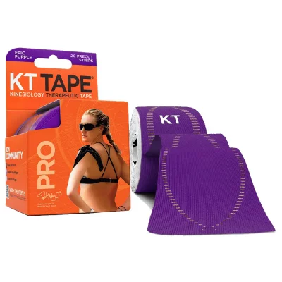 KT TAPE  Kt Pro Bande Pr&eacute;d&eacute;coup&eacute; 20x25cm Epic Purple 5M 20uts