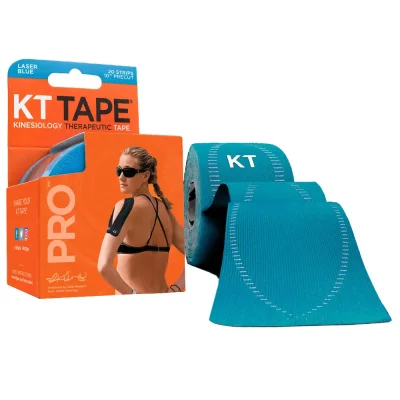 KT TAPE  Pro Synthetic Precut Kinesiology 20 Units Bleu