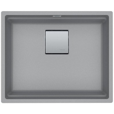 FRANKE Kubus 2 KNG 110-52 Fragranit+ &Eacute;vier de cuisine sous-plan Pierre grise