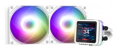 ZALMAN K&uuml;hler  Alpha2 DS A24 RGB 240mm White (8019313000100)