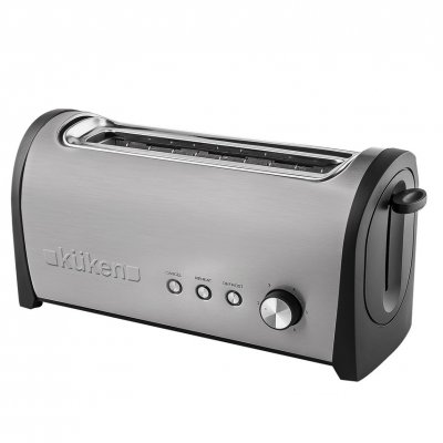 KUKEN  Grand Grille-pain En Acier Inoxydable 1000w 