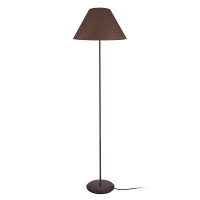 TOSEL KUNAGI - Lampadaire droit m&eacute;tal marron