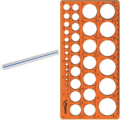 MAPED Kutch &eacute;chelle de r&eacute;duction triangle 1,500 sous &eacute;tui packbordable 