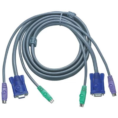 ATEN KVM Jeu de c&acirc;bles,  VGA, PS/2 , 2L-5002P/C, longueur 1,8m