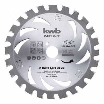 KWB  Batterie Top Lame de scie circulaire Easy Cut, argent, 584538