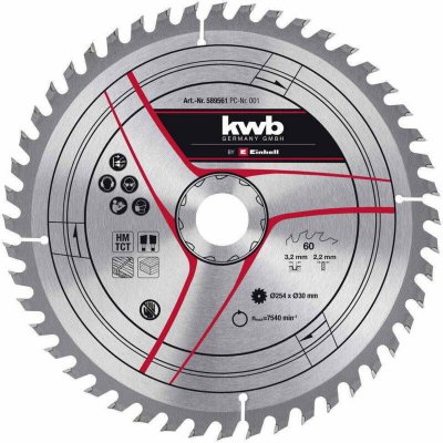 KWB  By Einhell - Lame de scie 250x30x3,2mm 48 dents