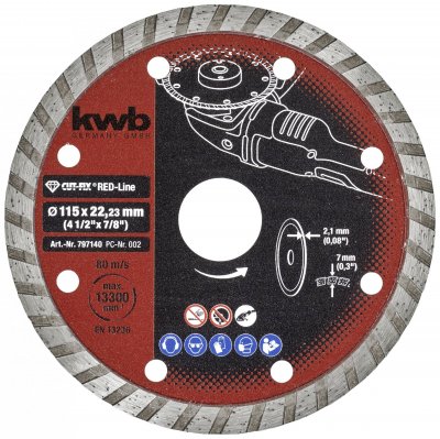 KWB  CUT-FIX&reg; Disques &agrave; tron&ccedil;onner DIAMANT, &oslash; 115 mm - 797140