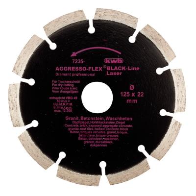 KWB  - Disque diamant black line 115 &agrave; segments soud&eacute;s laser
