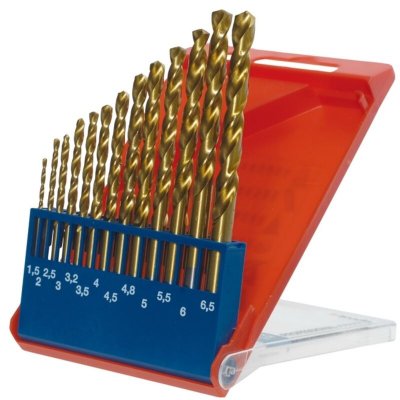 KWB  Jeu de forets h&eacute;lico&iuml;daux TITANE HSS, 13 pi&egrave;ces - 427140
