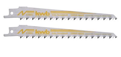 KWB  Lames de scies sabre, pour le travail du bois, acier au carbone HCS - 576600