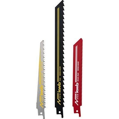 KWB  scie sabre 576003pour bois et m&eacute;tal lot de 3