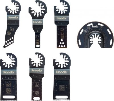 KWB  Set universel, de 7 pi&egrave;ces dans une mallette en aluminium - 708000