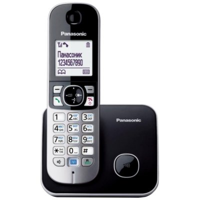 PANASONIC KX-TG6811 - T&eacute;l&eacute;phone sans fil avec ID d'appelant - DECTGAP - noir