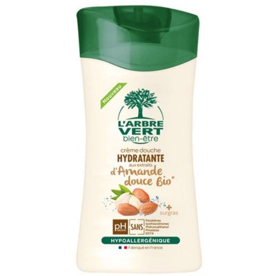 L'arbre Vert Bien Etre Creme Douche Amande Douche Bio Hydratante - 250 Ml