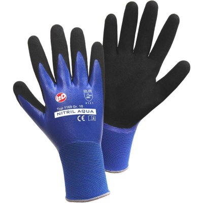 L+D  Nitril Aqua 1169-M Nylon Gants de travail Taille: 8, M EN 388 CAT II 1 pc(s)