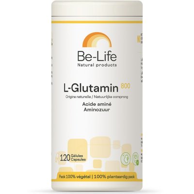 BE LIFE L-Glutamin 800 - Intestins Acide Amin&eacute; Essentiel D'origine Naturelle 120 G&eacute;lules - Be-Life