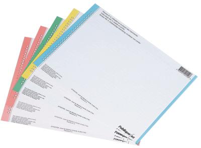 GENERIQUE L'oblique - Etiquette Pour Dossiers Suspendus N&deg;8 Bleu - Sachet De 10