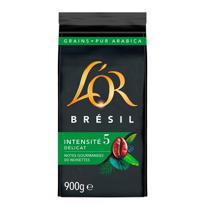 L OR L'Or - 900g Caf&eacute; en grains - Br&eacute;sil- L'OR ESPRESSO - Br&eacute;sil