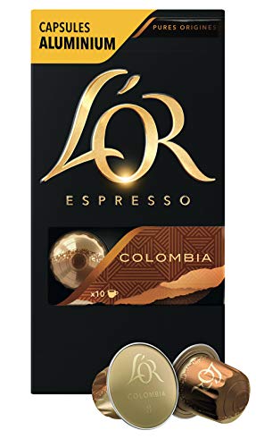 L OR L'or Espresso Cafe Colombia Intensite 8 - 10 Capsules En Aluminium