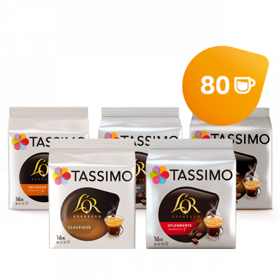 TASSIMO L'Or Espresso - Pack d&eacute;couverte 96 dosettes l'Or Espresso - 