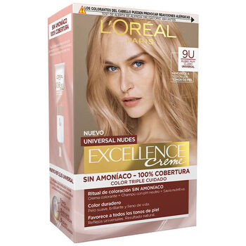 L OREAL L'Or&eacute;al Excellence Creme Colorant Capillaire 9U Voyou L&eacute;ger Blonde Set