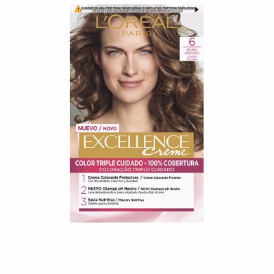 L OREAL L&acute;oreal Excellence N&ordm; 6 Hair Dyes 176ml Dor&eacute;
