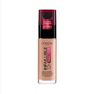 L OREAL L'Or&eacute;al Infaillible Fresh Wear 32H Spf25 Vitamine C 160 Lin Rose 30ml