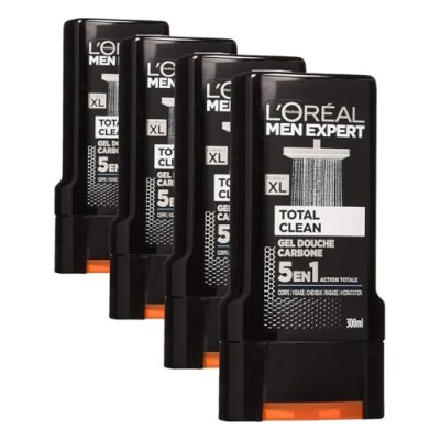 L OREAL PARIS L'Or&eacute;al Men Expert Total Clean Gel Douche 5 en 1 pour Homme 300 ml