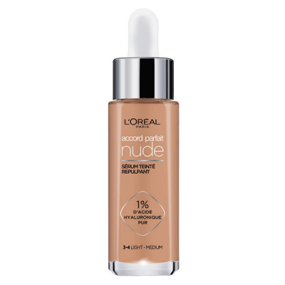 L OREAL PARIS L'Or&eacute;al Paris Accord Parfait S&eacute;rum teint&eacute; repulpant 3-4 Light Medium