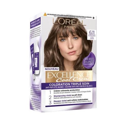 L OREAL PARIS L'Or&eacute;al Paris Excellence Cool Cr&egrave;me 6.11 Blond Fonc&eacute; Ultra Cendr&eacute;