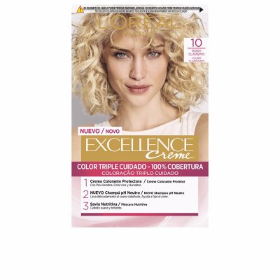 L OREAL L'Or&eacute;al Paris Excellence Creme Teinture 10 Rubio Claro Aclara