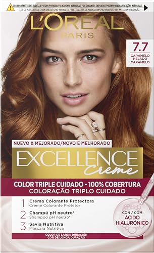 L OREAL PARIS L'Or&eacute;al Paris Excellence Creme Teinture 7.7 Glace Caramel