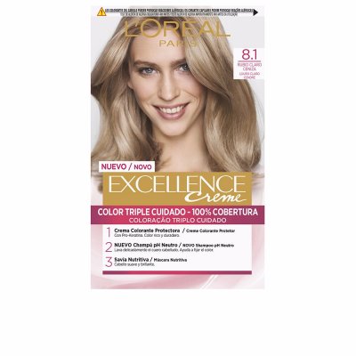 L OREAL L'Or&eacute;al Paris Excellence Creme Teinture 8.1 Rubio Claro Ceniza