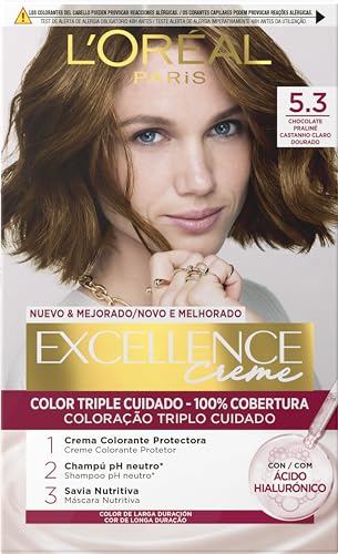 L OREAL L'Or&eacute;al Paris Excellence Teinte Intense 5.3 Brun clair dor&eacute;