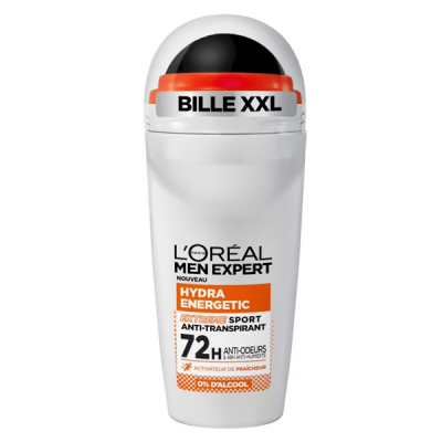 L OREAL PARIS L'Or&eacute;al Paris - Hydra Energetic D&eacute;odorant Bille Anti-Transpirant Homme 50 ml