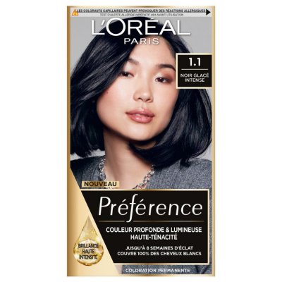 L OREAL PARIS L'or&eacute;al Paris Pr&eacute;f&eacute;rence Coloration 1.1 Manhattan Noir Bleut&eacute;