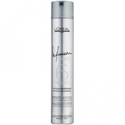 L OREAL PARIS L'Or&eacute;al Professionnel Infinium Pure Laque Fixation Souple 500ml