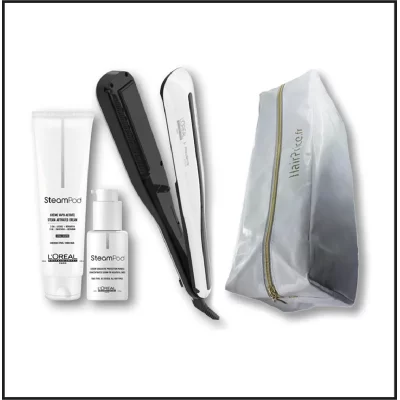 LOREAL L'Oreal Professionnel Steampod 3 + S&eacute;rum et lait de lissage cheveux &eacute;pais + trousse